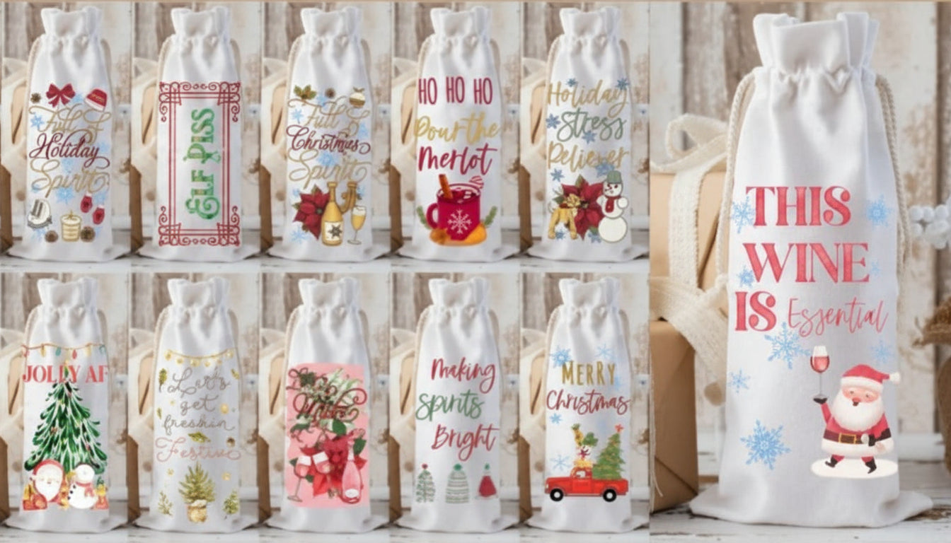Personalized Holiday Beverage Bag