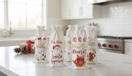 Personalized Holiday Beverage Bag