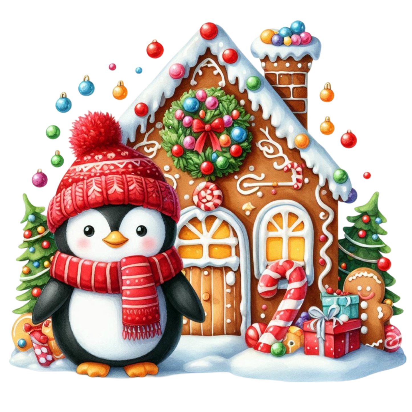 Holiday sticker set of 10